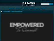 Tablet Screenshot of empoweredtoconnect.org